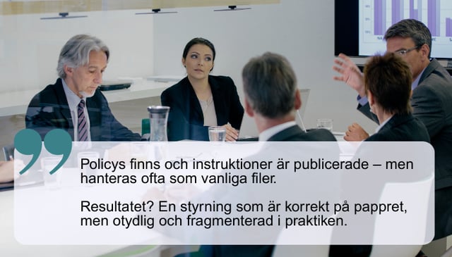 Från dokumentkaos till styrning som fungerar i praktiken - inforgraphic #1