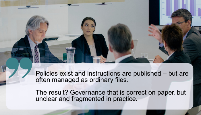 From document chaos to governance that works in practice - infograpgic #1