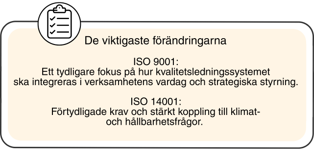 ISO 9001 och ISO 14001 - infographic #2
