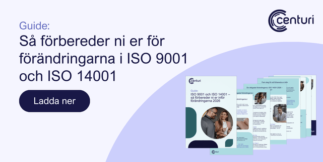 Ladda ner guiden - förändringara i ISO 9001 och ISo 14001