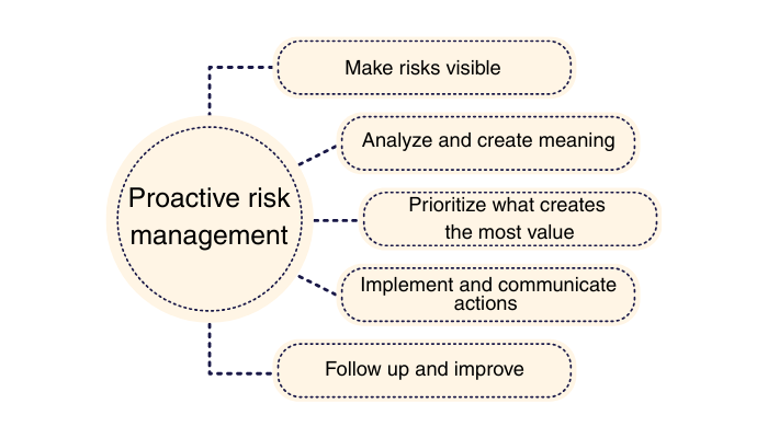 Infographic - five steps for proactive risk management