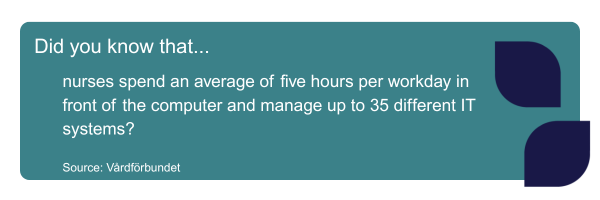 Infographic with statistics from Vårdförbundet