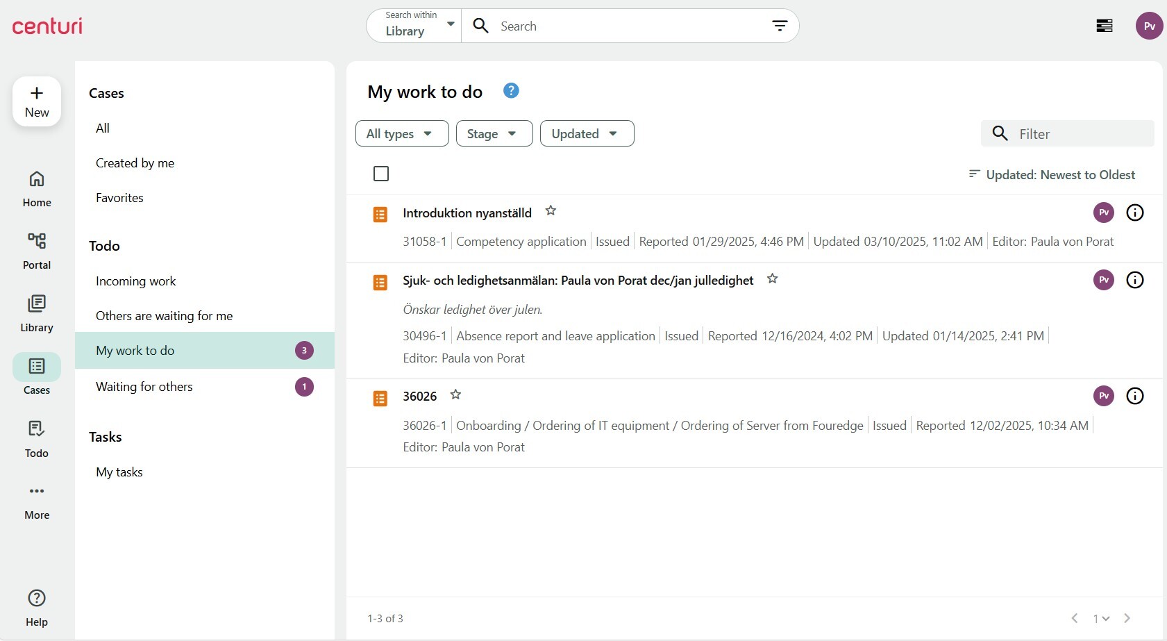 image of case mangement and a list of my to-does