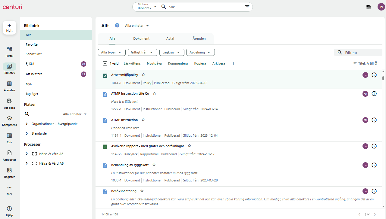 bild på effektiv dokumenthantering