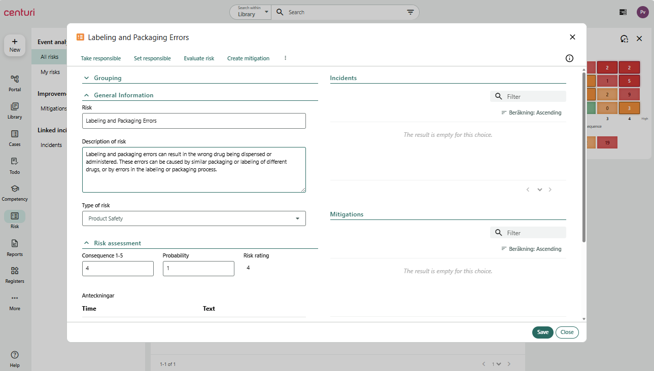 image visualizing connected risks