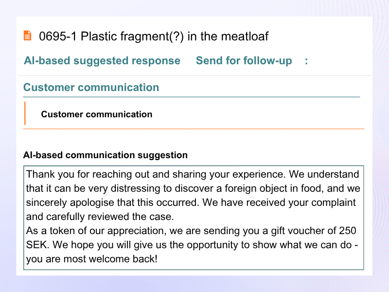 image of AI based suggestion of communication - ENG