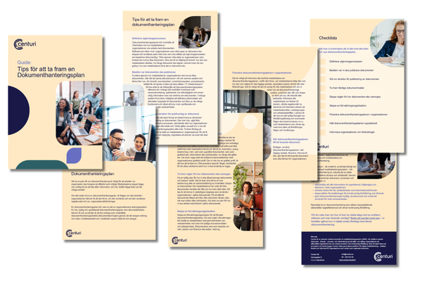 bild på guiden Dokumenthanteringsplan
