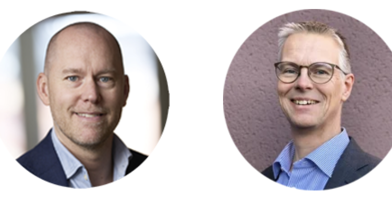 bild på jacob och andreas inför webinar