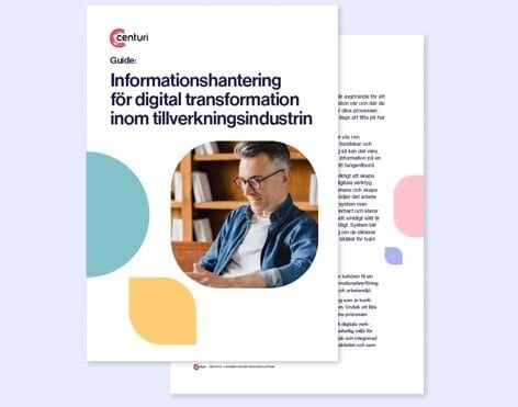 bild på guiden Informationshantering för tillverkande industri